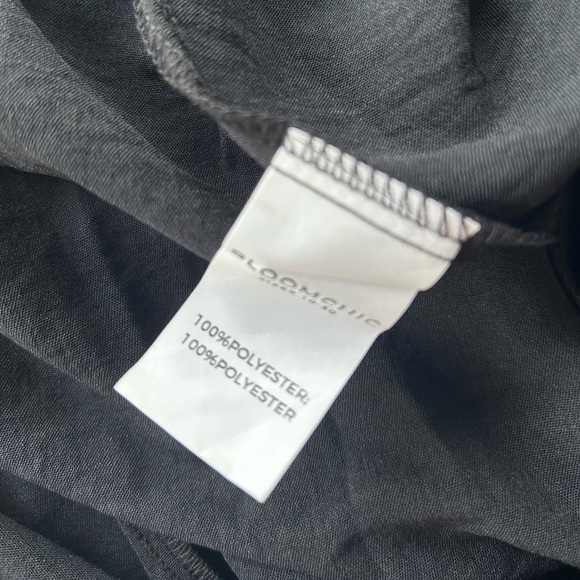 NWT!Leopard Print Black Skirt Belt Pocket Ruffle Sleeve Dress Size 28 or 5X - Picture 6 of 7